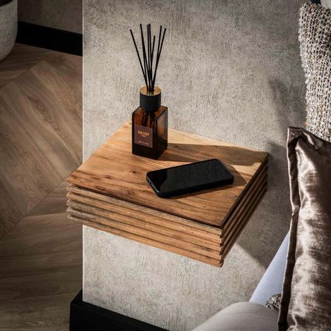 Table de chevet en bois massif YELLES S 1 tiroir (lot de 2) (1/5)