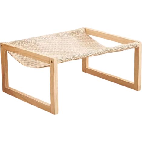 Katzenbett, stabiles Gestell mit Beinen, waschbares und atmungsaktives Kissen, 50 x 40 x 25 cm, für drinnen (1/5)