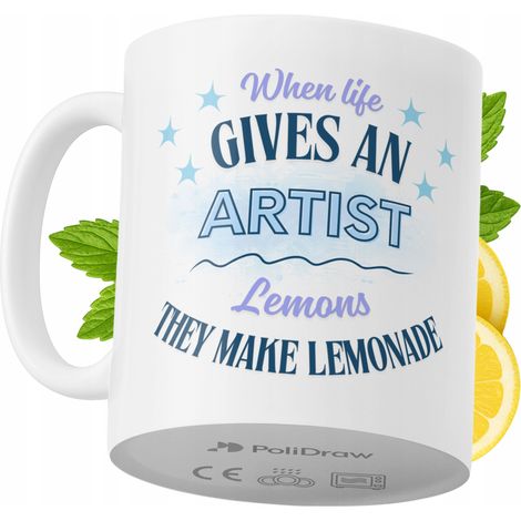 Mug humoristique pour artiste, avec un texte amusant et un design graphique original. Idéal pour les anniversaires, les fêtes et les occasions spéciales. Mug premium pour la maison, le bureau et le tr