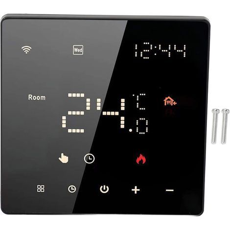 Intelligentes Thermostat für Zuhause, App-Steuerung, digitaler Touchscreen, Temperaturregler für Innenräume, 100–250 V AC, 3 A WLAN-Anschluss (1/5)