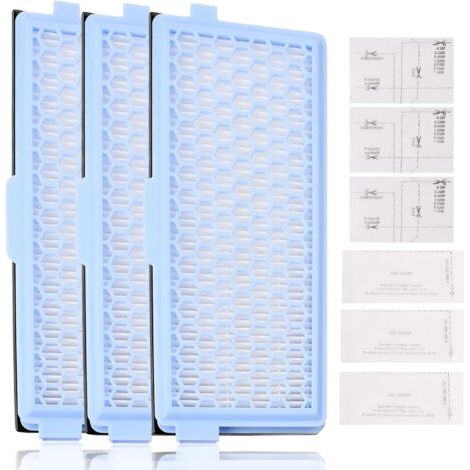 3er-Pack Filter für Miele, inkl. 3 Active AirClean Filter, 3 Motorfilter, Staubsaugerfilter für Miele Complete C2 C3 Compact C1 C2 S4000 S5000 S6000 S8000 Serie (1/5)