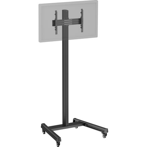 Support TV sur roulettes  32'' - 75'' Hauteur 240cm noir (1/3)