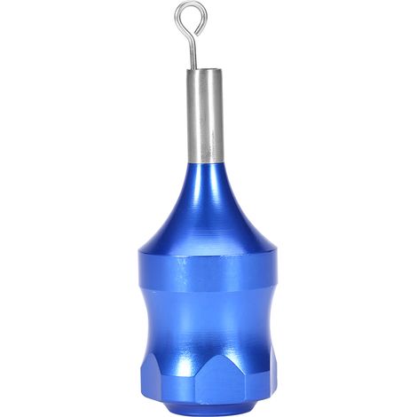 Tube de préhension moleté en alliage d'aluminium pour cartouche de tatouage, poignée de machine à tatouer bleue (1/5)
