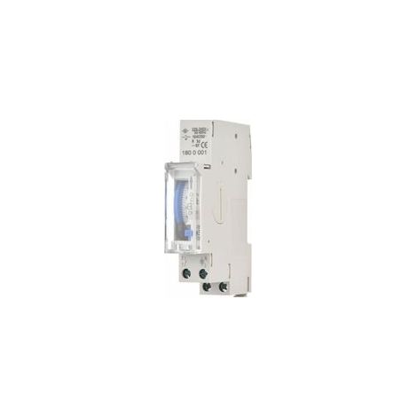 Minuterie mécanique de 24 heures Minuterie minimale de 15 minutes Montage sur rail Batterie intégrée, SUL180a AC220 240V Gris SUL180a AC220 240V Gris