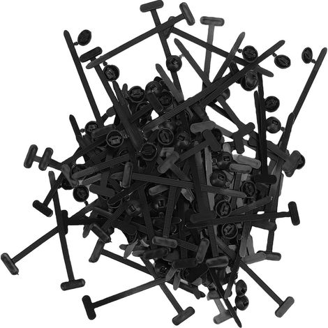 100 pièces boucle d'attache de câble, support d'attache universel en nylon autobloquant pour la construction de la maison, l'électronique et l'automobile (1/5)