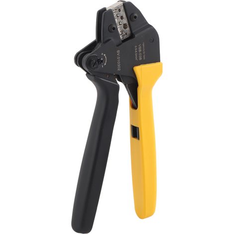 Pince à sertir à cliquet 0,5-6mm AWG23-10, acier au carbone, auto-ajustable pour cosses électriques (1/5)
