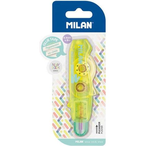 Roller de colle - Transparent - Ruban de 8,4mm x 8m - Milan (1/5)