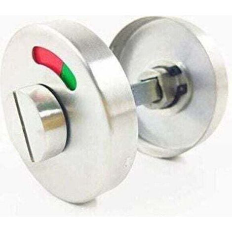 2-piece bathroom door lock set with latch presence indicator. (1/4)