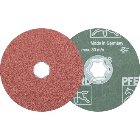 PFERD TOOLS COMBICLICK Korund Fiberscheibe Ø 115 mm A36 für universelle Anwendungen 25 Stk