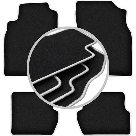 Tapis de sol Carlux argentés pour : Nissan Almera N16 hatchback (2000-2006) (1/5)