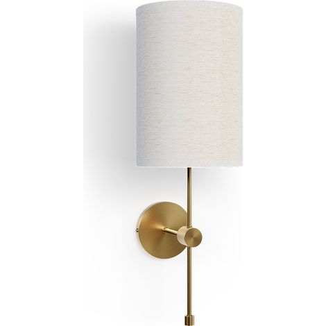 Wandleuchte aus goldenem Metall - Vintage - Heart