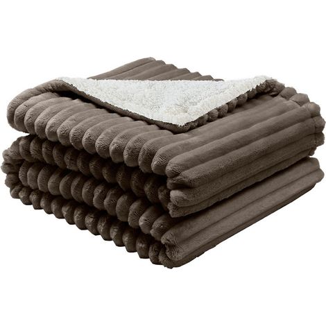 Jaraíz Heizdecke braun/weiß 160W 160x120cm