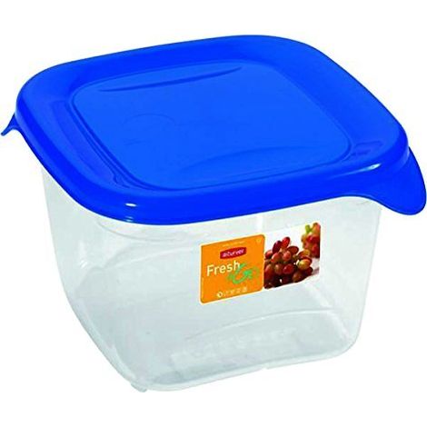 CURVER BOÎTE FRESH'N GO CARRÉE 1,2L - BOÎTE DE CONSERVATION ALIMENTAIRE TRANSPARENTE- ADAPTÉE AU MICRO-ONDES, LAVE- VAISSELLE, C