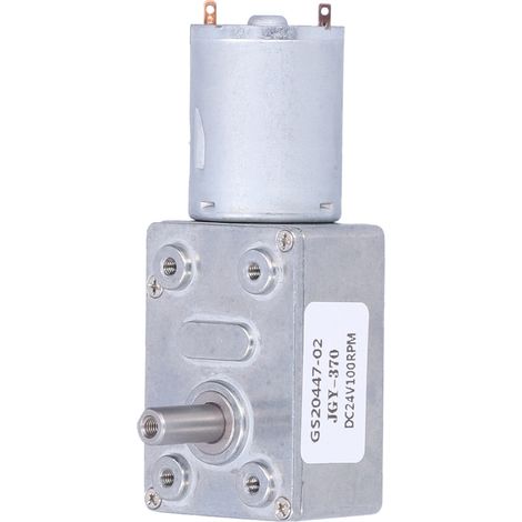 24-V-Gleichstrom-Schneckengetriebemotor mit Regler, hohes Drehmoment, Miniaturgetriebe für Roboter und elektronische Schlösser, 24 V, 100 U/min (1/5)