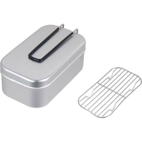 Boîte à lunch Levemolo en aluminium pour le camping avec poignée (1/5)