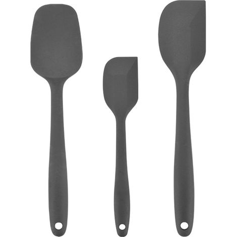 Spatule Silicone - Résistant Jusqu'à 315 °C - Pour Poêles Antiadhésives - Ensemble de 3 Pièces (1/5)