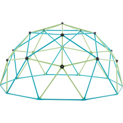 Mophorn Struttura da arrampicata a cupola geometrica, larghezza 305 cm con amaca, capacità di carico 453 kg, attrezzatura per bambini dai 3 ai 10 anni, ideale per parchi giochi