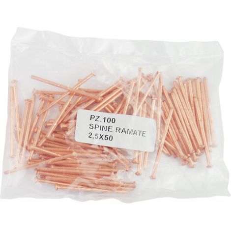 Rivets cuivrés de 2,5 mm, lot de 100, pour soudage par points (1/5)