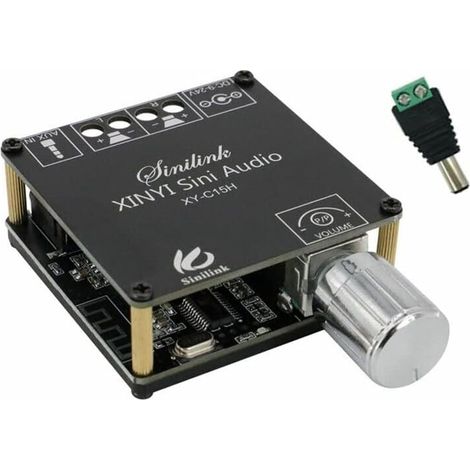 Module amplificateur de puissance numérique Bluetooth stéréo 20 W x 2 - Double canal 360° - Avec étui (1/5)