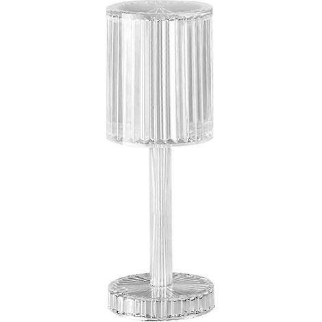 Lampe de chevet sans fil en cristal avec commande tactile, port USB et variateur 3 niveaux. (1/5)