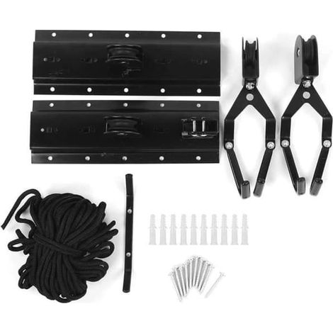 Porte-vélos de toit - A417 - Alliage d'aluminium - Noir - 1 vélo - Fixation murale (1/4)