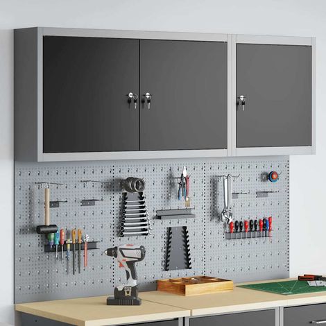 Werkzeugschrank-Set 5 pcs Schwarz Pulverbeschichteter Stahl (1/5)
