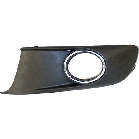 Grille de pare-choc avant gauche noire et chromée avec trou anti-brouillard Volkswagen Touran 2 2010-2015