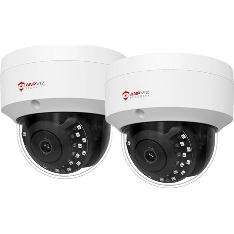 Caméra dôme IP, résolution 4MP, design résistant aux intempéries, 2PC 5MP Couleur blanche, 2.8mm-c (1/2)