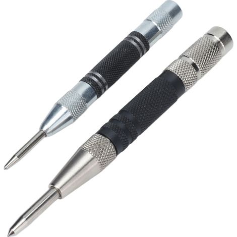 Kit de 2 poinçons automatiques à tension réglable pour bois et métal (1/5)