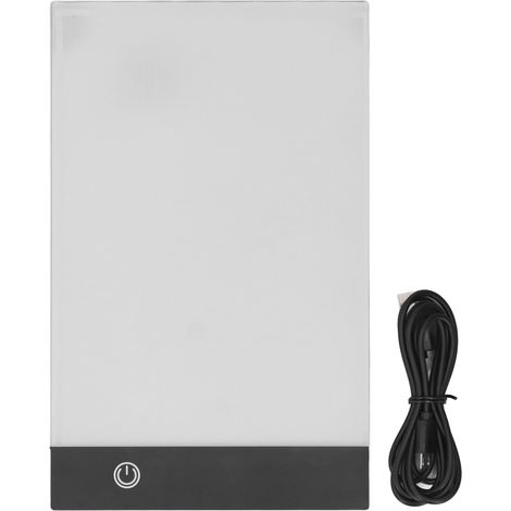 Table lumineuse LED ultra-mince, portable et à luminosité réglable, format A5, idéale pour le dessin et la peinture. 3 niveaux de luminosité. (1/5)