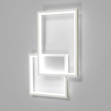 Applique Murale Intérieure LED, 34W 3825LM Lampe Murale LED Moderne, 41CM Blanc Éclairage Mural Chambre en Aluminium Blanc Froid 6500K pour Salon, Cuisine, Couloir, Escalier (1/5)