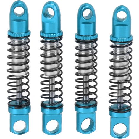 Stoßdämpfer aus Metall für Vorder- und Hinterachse für WPL D12 1/10 RC-Car-Upgrade-Teile, blau (1/5)