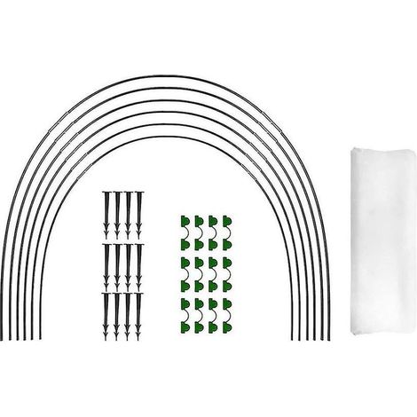 Cerceaux de jardin pour filets, cerceaux de protection des cultures, cloches pour la culture de légumes, tunnel de culture antirouille (1/3)