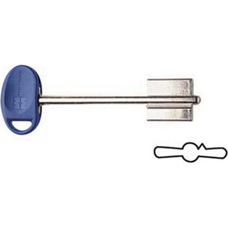 5PZ CHIAVI ORIGINALI MOTTURA DOPPIA MAPPA 92106/5 - (92106BLU5C)