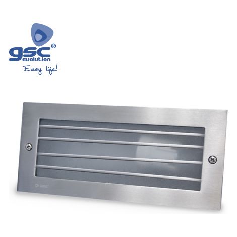Aplique de aluminio con rejilla para empotrar GSC 0701912