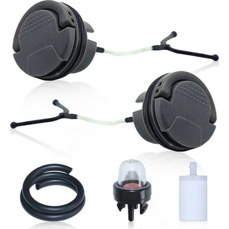 Husqvarna 130-592XP chainsaw fuel cap kit with filter and primer bulb 522620001-522620003 (1/5)