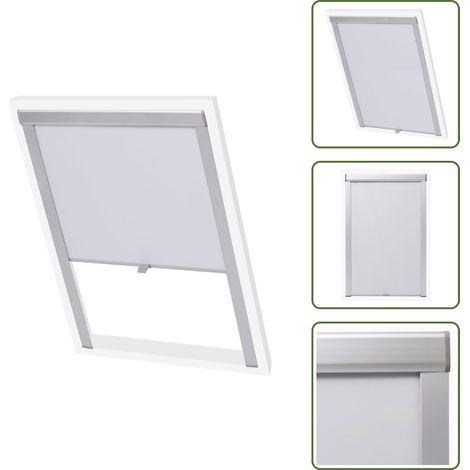 The Living Store Verdunkelungsrollo Weiß PK06 - Dachfensterrollo - Velux Rollo - Verdunklungsrollo - Rollos - Sonnenschutz (1/5)