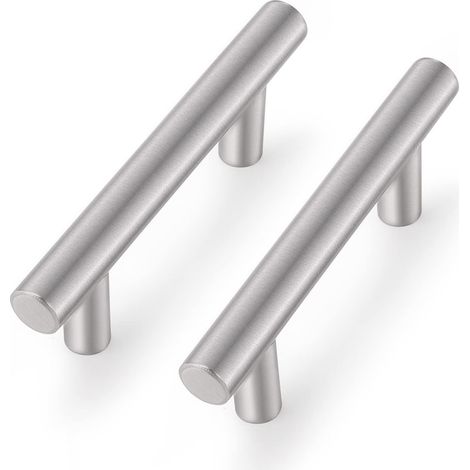 Maniglie Cassetti Acciaio Inox Set 5 Pezzi Argento (1/5)