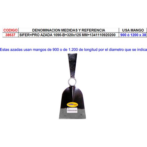 SIFER PRO AZADA 1090 B320x125 MM1341110920200