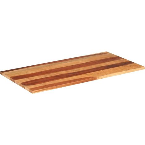 Dessus de bureau Plateau De Table Dessus de table 120x60x(2,5-2,7) cm Bois massif d'acacia CFW65757 (1/5)
