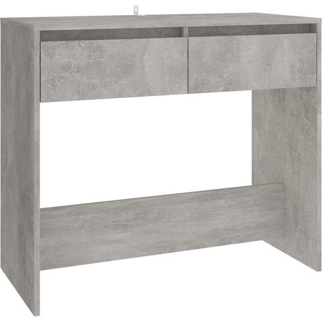 Maison Exclusive - Tavolo Consolle Grigio Cemento 89x41x76,5 cm in Acciaio (1/5)