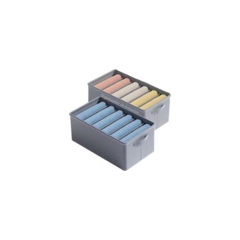 Lot de 2 organisateurs de rangement pliables pour vêtements, jeans, t-shirts, 6 pièces