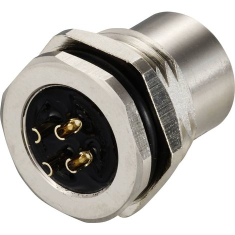 TRU COMPONENTS TC-12833052 Presa da incasso sensore/attuatore M12 Presa Numero di poli: 4 1 pz. (1/3)