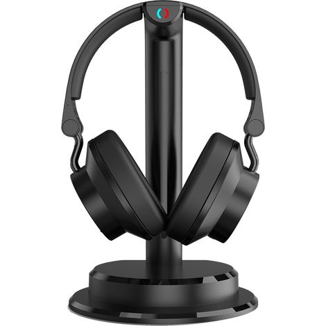 Irradio 141901050 auricular y casco Auriculares Inalámbrico Diadema TV USB Tipo C Bluetooth Base de carga Negro (1/5)