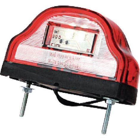 Luce targa LED'12/24V rossa 101x58.5x59,6mm UNIVERSALE LA41001 (1/5)