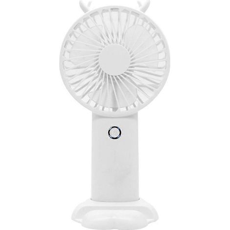 Ventilateur portable silencieux, mini ventilateur rechargeable USB avec 5 vitesses et écran LCD (1/4)