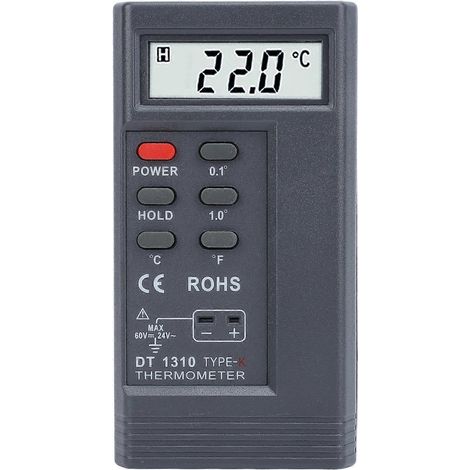 Digitales Temperaturmessgerät Typ K mit Thermoelementkontakt –200℃–1370℃ –328℉–2480℉ Messbereich für Hochspannung