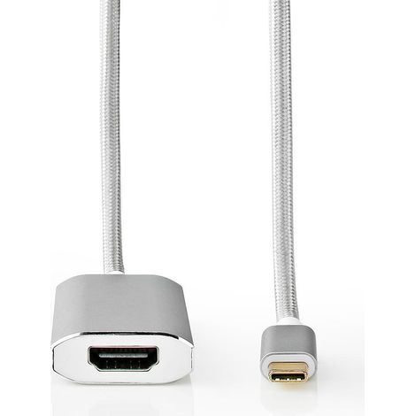 nedis CCTB64680AL20 USB-C HDMI Adapterkabel silber 2m (1/5)