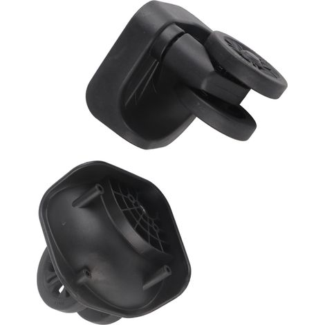 1 Paire de Roues Universelles Pivotantes en Nylon Noir pour Valise - Réparation et Remplacement Facile (1/5)