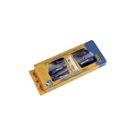 Destornilladores Planos ALYCO Juego 5 Pz Mango Bimaterial